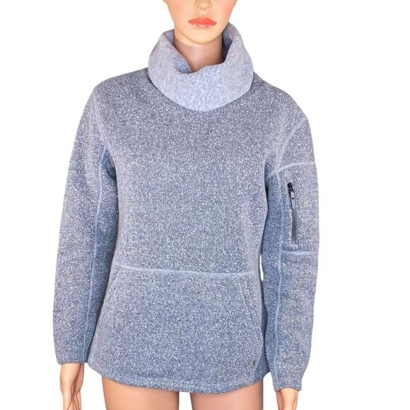 Smartwool Hudson Trail Pullover Gray Fleece Sweater Womens Size Small Wool Blend - Picture 1 of 6